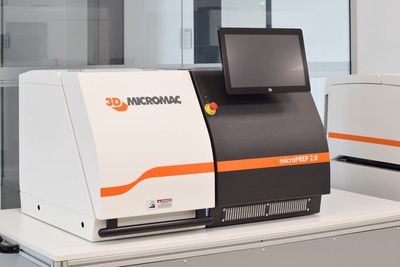 The microPREP™ 2.0 laser ablation system from 3D-Micromac provides high-volume sample preparation of metals, semiconductors, ceramics and compound materials for microstructure diagnostics and failure analysis.