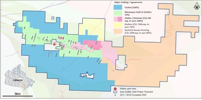 East Cadillac Gold Project (CNW Group/Chalice Gold Mines Limited)