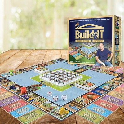 Build-iT With Bryan Step By Step board game and box. (CNW Group/Build-iT Games)