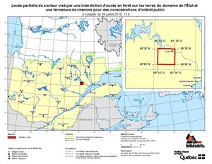 Incendies de forêt - Levée partielle de l'interdiction d'accès en forêt sur les terres du domaine de l'état et de la fermeture de chemins pour des considérations d'intérêt public