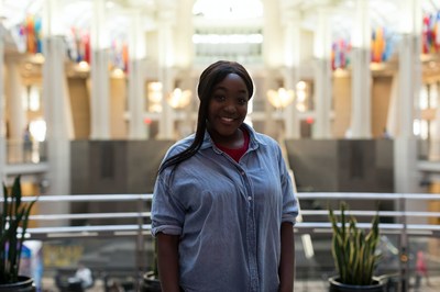 Bethel Kyeza From the United Kingdom One of 21 Young Filmmakers to Direct #DREAMBIGPRINCESS Video Series Celebrating Female Trailblazers Attends the Girl Up Annual Leadership Summit in Washington D.C. at the Ronald Regan Building and International Trade Center on July 9, 2018.