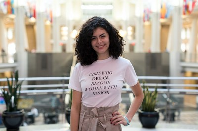 Mariana Anaya From Monterrey Mexico One of 21 Young Filmmakers to Direct #DREAMBIGPRINCESS Video Series Celebrating Female Trailblazers Attends the Girl Up Annual Leadership Summit in Washington D.C. at the Ronald Regan Building and International Trade Center on July 9, 2018.