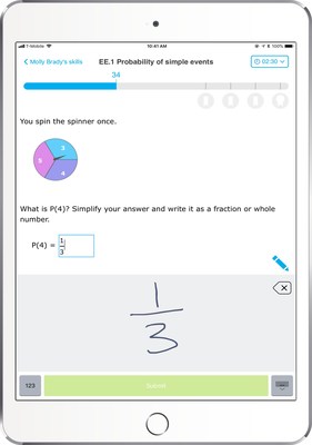 The IXL app is intuitive with mobile-specific features—the scratchpad feature lets students work out problems on the screen, while handwriting recognition allows students to write answers with their fingers.