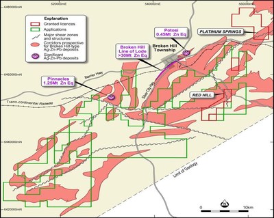 Figure 1: Property Outline of Prospective Corridors for Base Metals Deposits (CNW Group/Bluebird Battery Metals)
