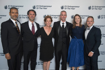 Jon Ziglar and the ParkMobile team at the EY Entrepreneur of the Year event in Atlanta.