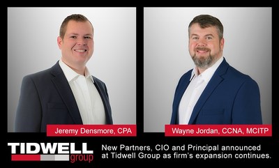 New Partners, CIO and Principal announced at Tidwell Group as firm’s expansion continues.