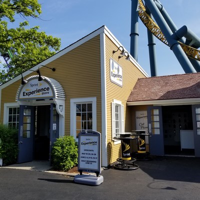 The one-of-a-kind, Sprint Experience Store, now open at Six Flags Great America for all park visitors.