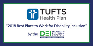 Tufts Health Plan Rated 100 Percent on Annual Disability Equality Index and Named a "Best Place to Work for Disability Inclusion"