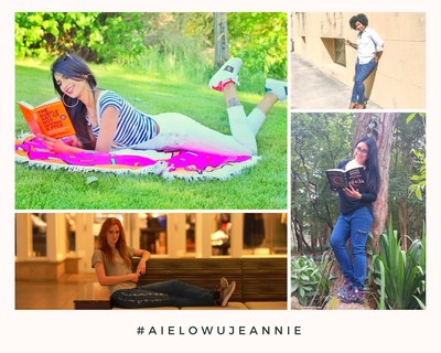 Collage of women wearing Aielowu Jeannie