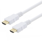 L-com Launches High Speed HDMI Cable Assemblies with White Jackets and Connector Overmolds