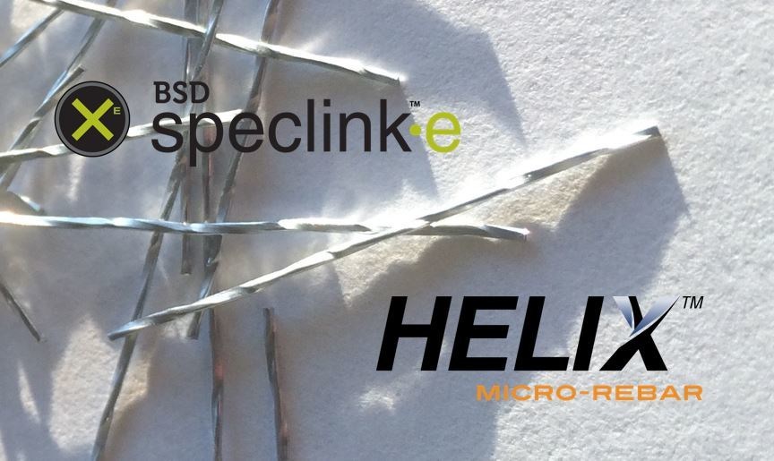 Helix™ MicroRebar now available in BSD SpecLinkE