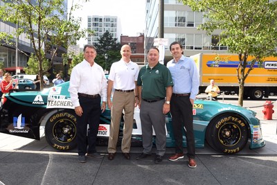 From left to right, Wade Robinson, Managing Director, Axalta Racing Americas; Don Smolenski, President, Philadelphia Eagles; Joe McDougall, EVP and President Global Refinish and EMEA, Axalta; Ben May, President, Pocono Raceway