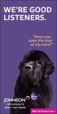 Johnson the Dog ad (CNW Group/Johnson Insurance)