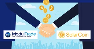 ModulTrade Partners With SolarCoin to Open for Its Large Community MT Market and MT Wallet Functionality