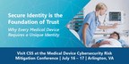 Solving Life Critical Medical Device Security Challenges with Unique Identity, at Scale, and with Crypto-Agility