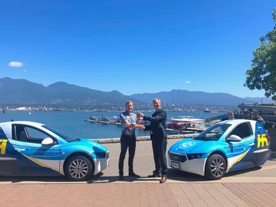 Electra Meccanica Announces Carshare Partnership with Harbour Air at Vancouver Harbour Flight Centre (CNW Group/Electra Meccanica Vehicles Corp.)