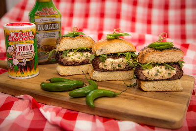 Tony Chachere's Stuffed BOLD Burgers showcase the newest Tony's marinade - Burger.