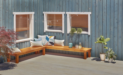 Valspar stain comes in 50 beautiful, nature-inspired shades to add color to outdoor staining projects.