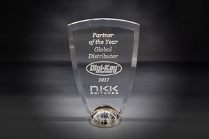 NKK Switches Recognizes Digi-Key's Contributions with 2017 Partner of the Year, Global Distributor Award