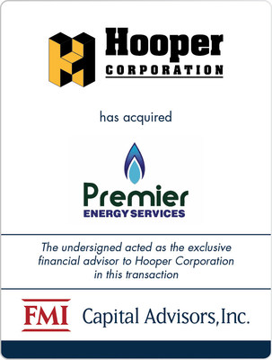 FMI Advises Electric Power and Mechanical Contractor Hooper Corporation on Acquisition of Premier Energy Services