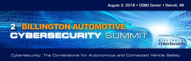 Billington Automotive Cybersecurity Summit Aug. 3 at Cobo Center will highlight cybersecurity threats