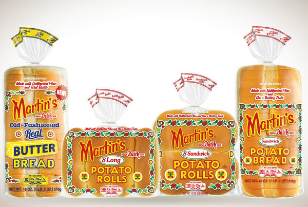 Martin’s Famous Pastry Shoppe, Inc.®, has the highest bread and roll sales in the New York metropolitan market.  According to 52-week IRI sales data ending June 17, 2018, Martin’s Sandwich Potato Rolls, Martin’s Long Potato Rolls, and Martin’s Potato Bread hold the first, second, and third place, respectively, for highest dollar sales in the entire fresh bread and roll category.