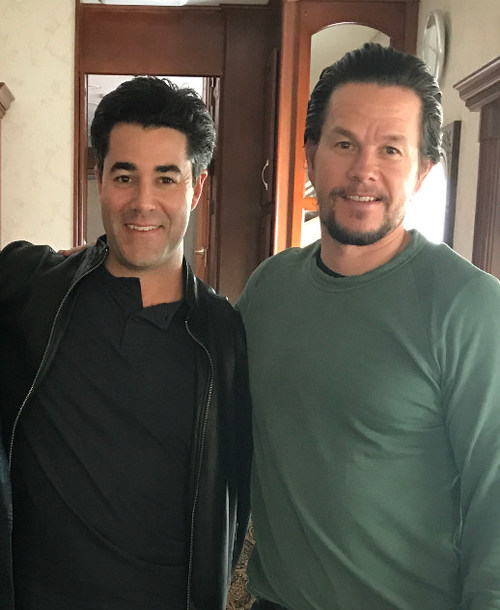 Jay Feldman and Mark Wahlberg, partners in Mark Wahlberg Chevrolet in Columbus, Ohio
