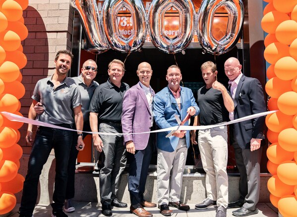 This past Saturday, Orangetheory opened the doors to its 1,000th studio - located in Portland, Oregon. The opening of the 1,000th studio aims to expand Orangetheory's community and encourage more life to all through the science-backed, technology tracked workout. 
(Left to right: Kevin Keith, Paul Reuter, Dave Hardy, Dave Long, Jamie Weeks, Jerome Kern, Dave Carney).
Photo by Andrew Wrisley