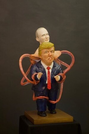 'Putin's Puppet' - a Russian-Born Artist's Perspective on Today's US and Russian Relations