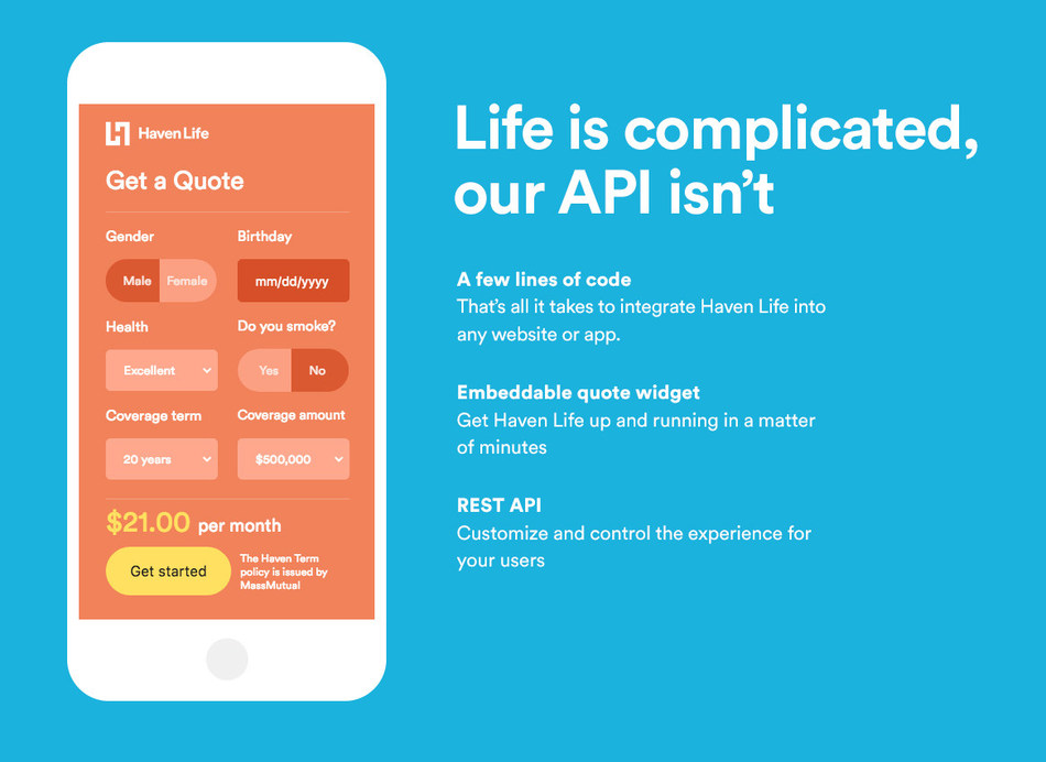 Haven Life Publicly Offers Term Life Insurance Api