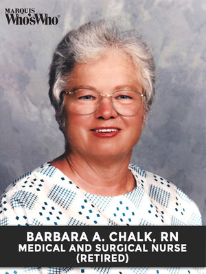 Barbara A. Chalk, RN, Recognized for Dedication to Nursing  Image