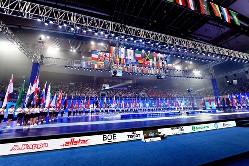 Wuxi's local elements shine at the 2018 World Fencing Championships