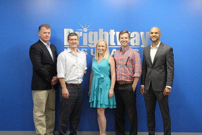 Brightway Insurance Agency Owners and their teams gathered at Brightway’s Home Office in Jacksonville, Fla., for Training prior to opening their stores. (L to R): Michael Snow, Richard Ingram, Lauren Mathewson, Jackson Selvidge and Julio Rodriguez.