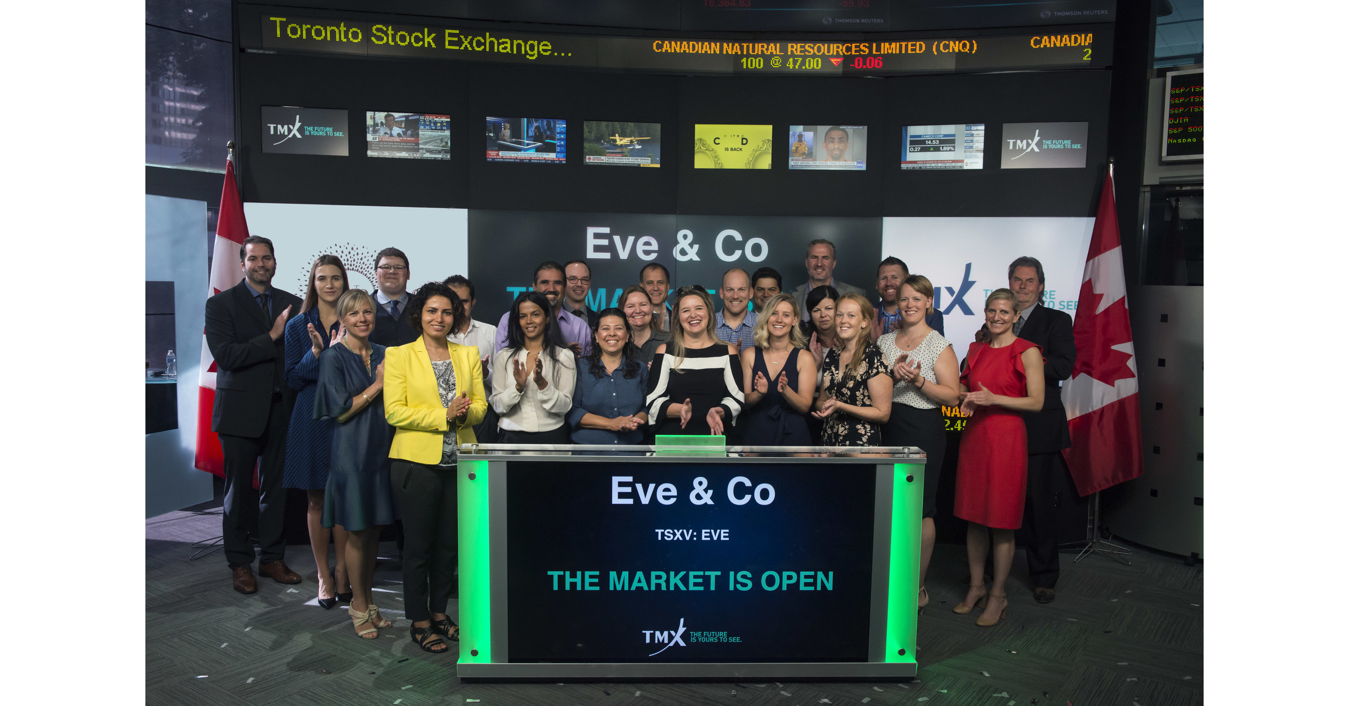 Eve & Co Incorporated Opens the Market