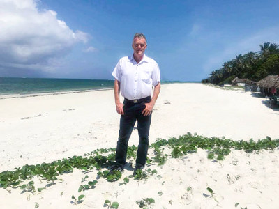 Kurt Svendheim, CEO of the New Nordic Group, the fastest growing resort and hotel chain in Asia, goes native on one of South East Asia's beautiful white sand beaches.