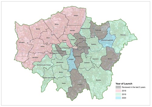 A three-year programme of council ward boundary reviews has begun in London. This image contains Ordnance Survey data (c) Crown copyright and database rights 2018. (PRNewsfoto/Local Government B. Commission)