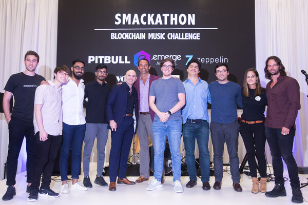 eMerge Americas, Pitbull, Zeppelin, Demian Brener, Jack Selby and Manny Medina Jr. name HyperValence as the winner of the Inaugural Smackathon