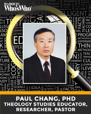 Paul Chang, Ph.D., Recognized for Commitment to Theology