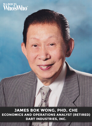 James Bok Wong, Ph.D., Ch.E., Recognized for Achievements in Economics and Operations Analysis
