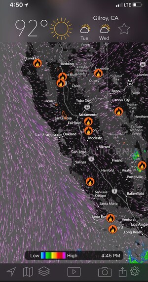 MyRadar Weather App Releases Wildfire Information Layer