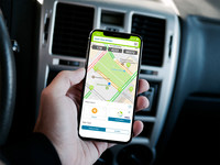 The Parkmobile app shows you where the open parking spots are near you.