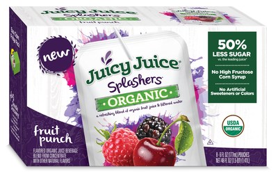 Harvest Hill Beverage Company Introduces Lower-Sugar Juicy Juice® Splashers Organic for a Better Back To School