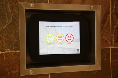 Passenger Survey Tablet – Comment on your restroom experience