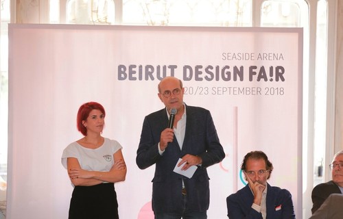 Hala Mubarak - Guillaume Taslé d'Héliand - Galal Mahmoud - Fady Gemayel (PRNewsfoto/Beirut Design Fair)