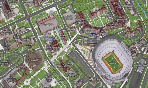 University of Tennessee, Knoxville's New 3D Interactive Campus Map - Powered by Concept3D