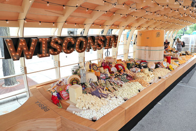 The World's Largest Cheeseboard just won the GUINNESS WORLD RECORDS® title, featuring over two tons of Wisconsin’s finest cheeses in Madison, WI on August 1st; Photo Credit: Dairy Farmers of Wisconsin