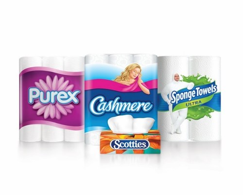 Purex® Bathroom Tissue, Cashmere® Bathroom Tissue, Scotties®’ and SpongeTowels® (CNW Group/Kruger Products)