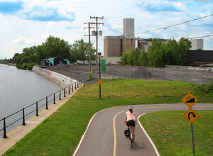 Parks Canada is adding a section of path and a service building at Lachine Canal