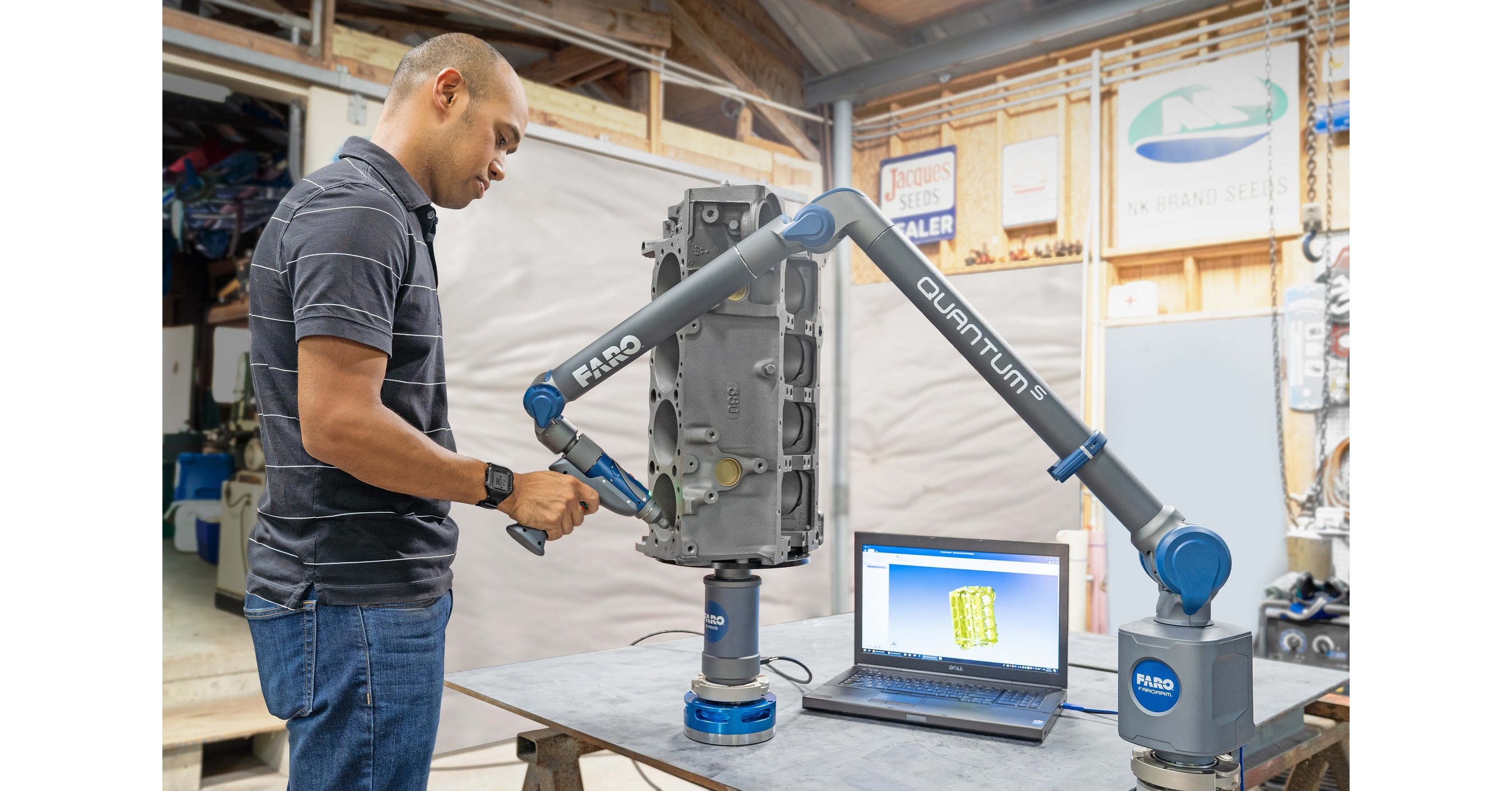 O Inovador FaroArm® com Oito Eixos da FARO® Define um Novo Padrão