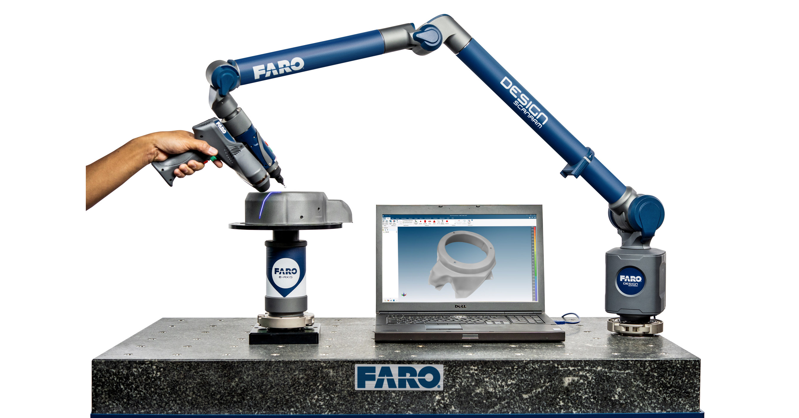 O Inovador FaroArm® com Oito Eixos da FARO® Define um Novo Padrão